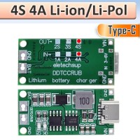Модуль зарядки 4S Li-Ion АКБ, Type-C 5V→16.8V 0.56A